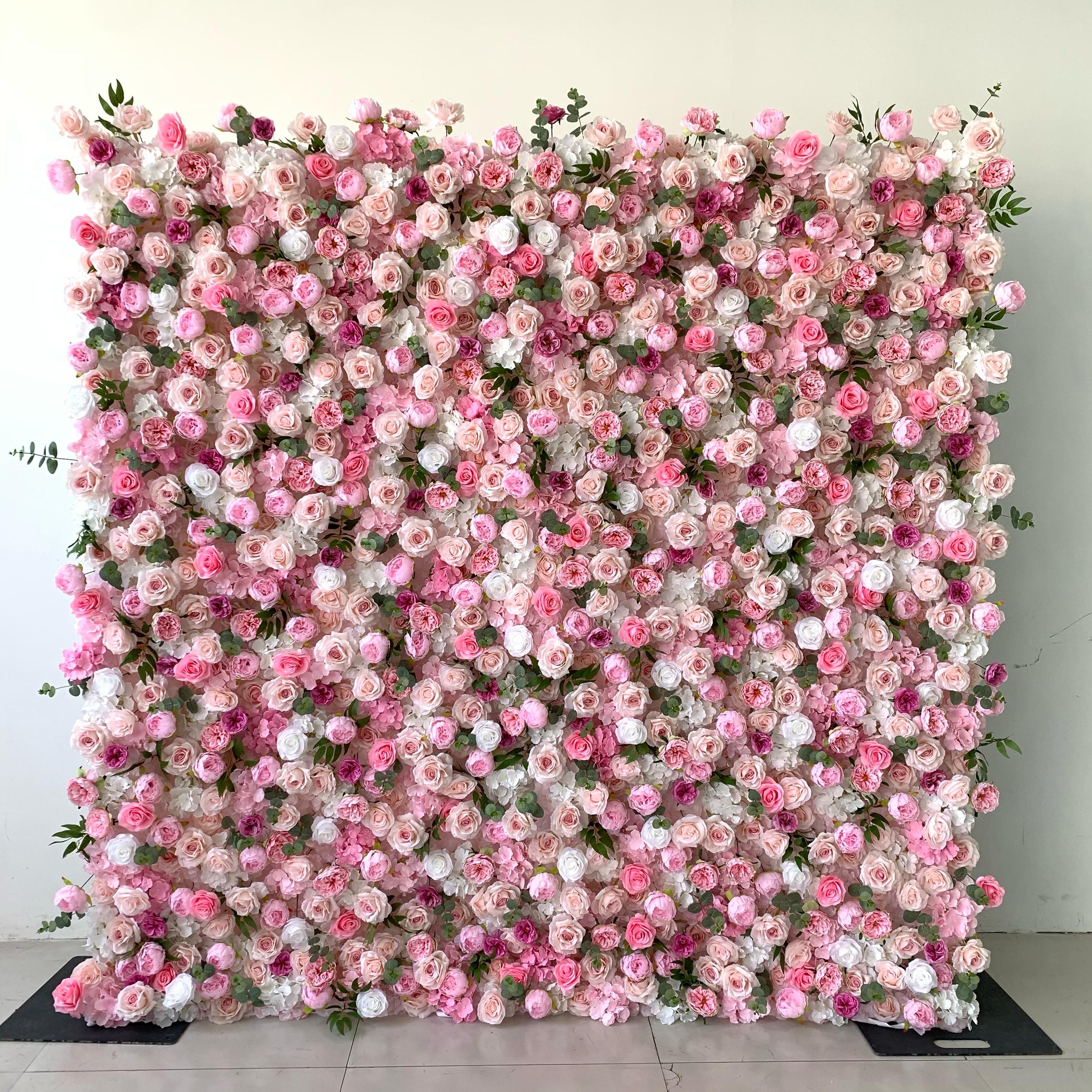 Blush Roses flower wall rental